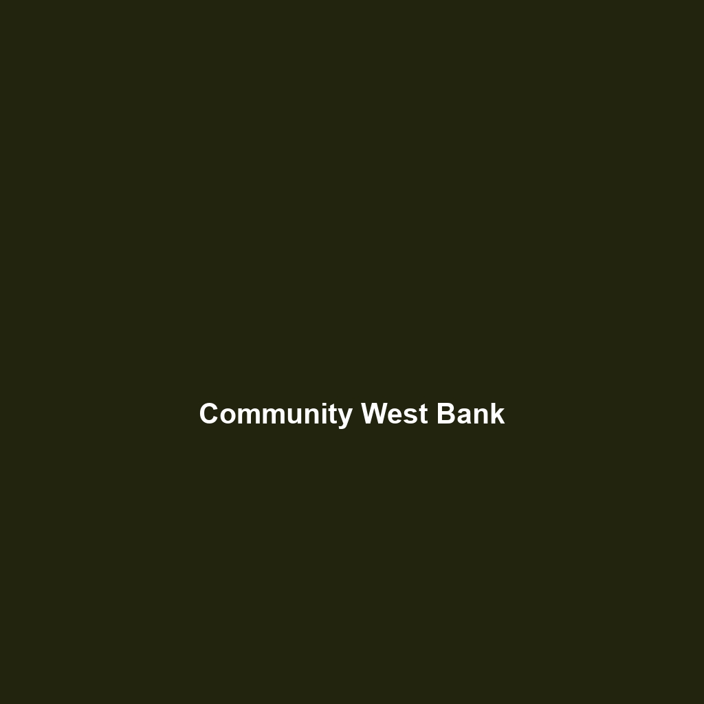 Community West Bank