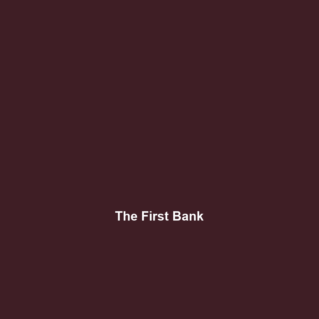 The First Bank