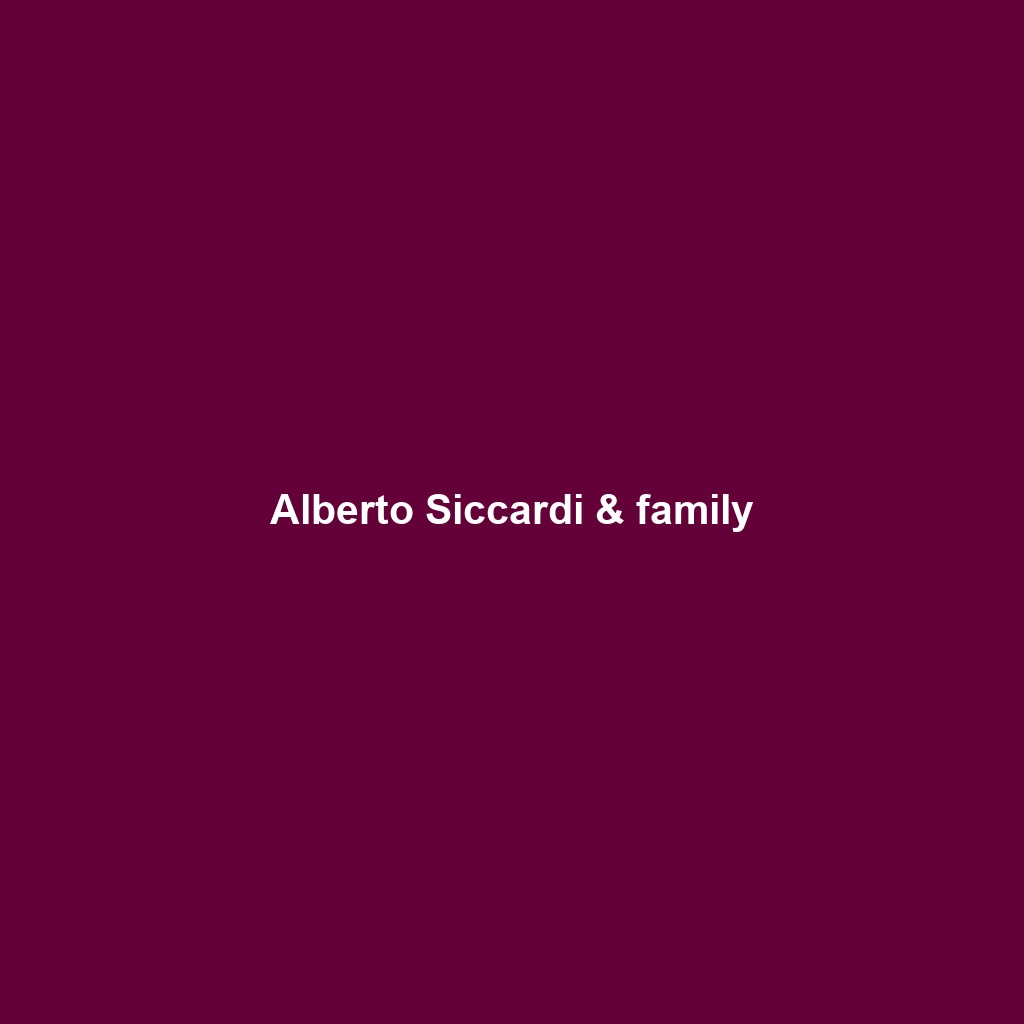 Alberto Siccardi & family