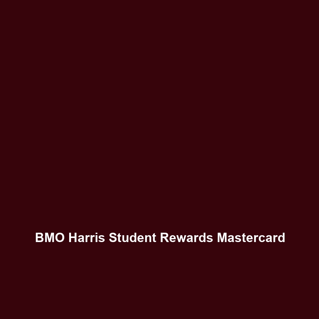 BMO Harris Student Rewards Mastercard