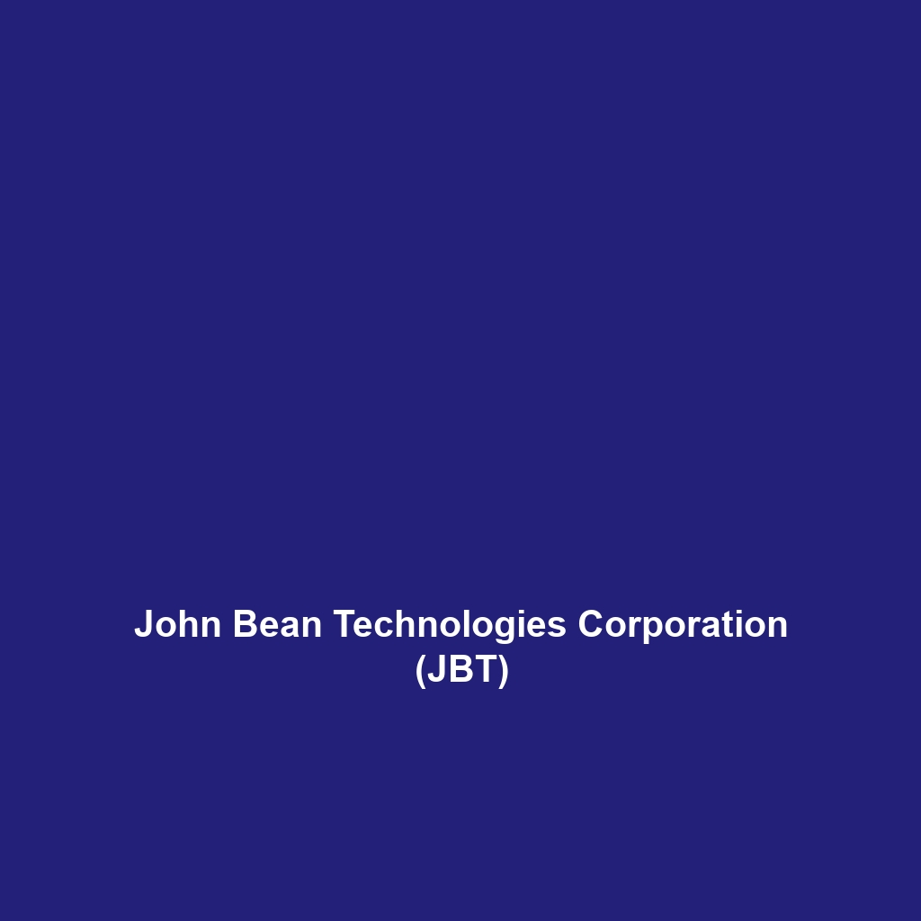 John Bean Technologies Corporation (JBT)