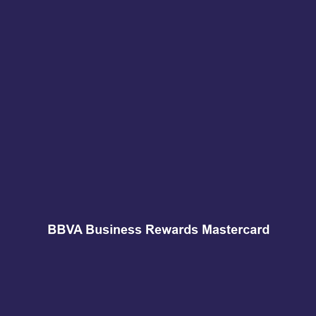 BBVA Business Rewards Mastercard