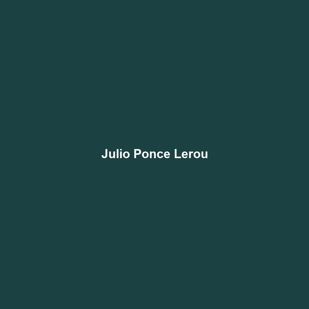 Julio Ponce Lerou