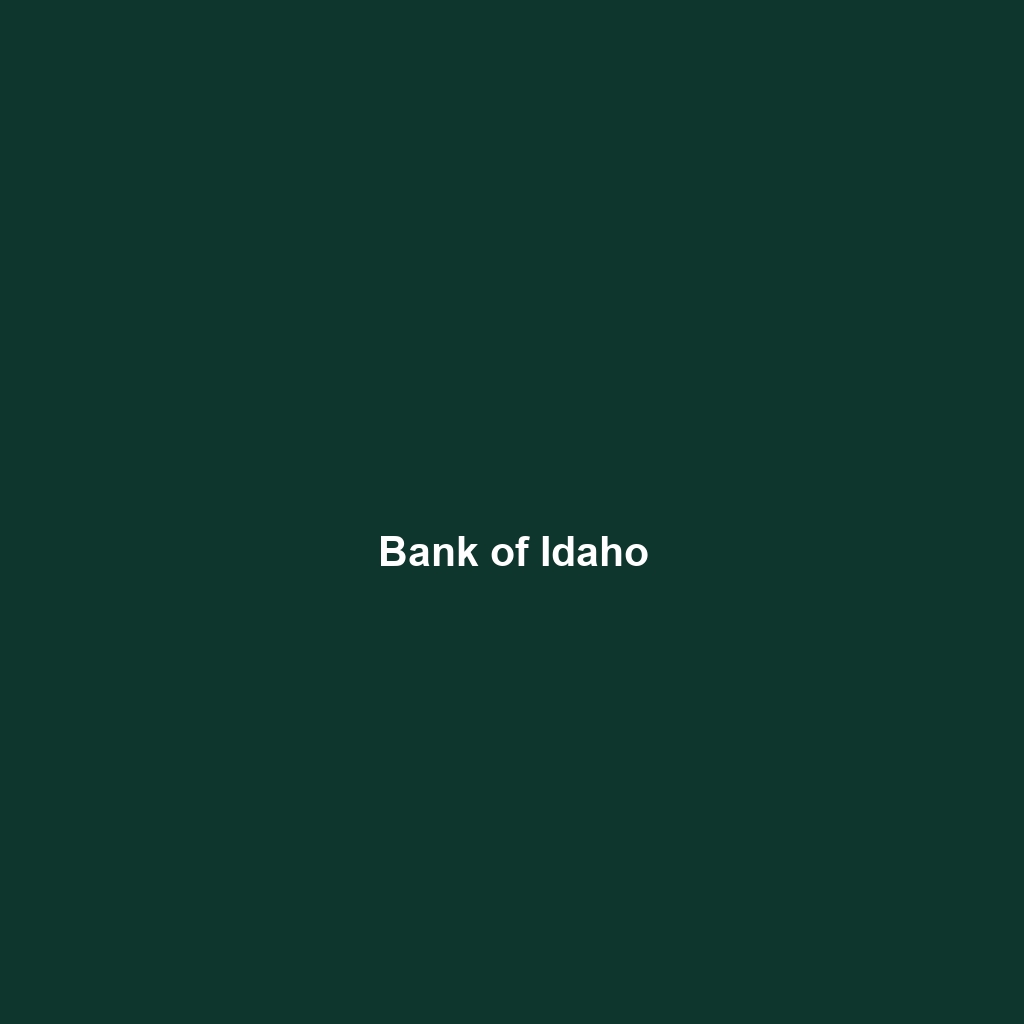 Bank of Idaho