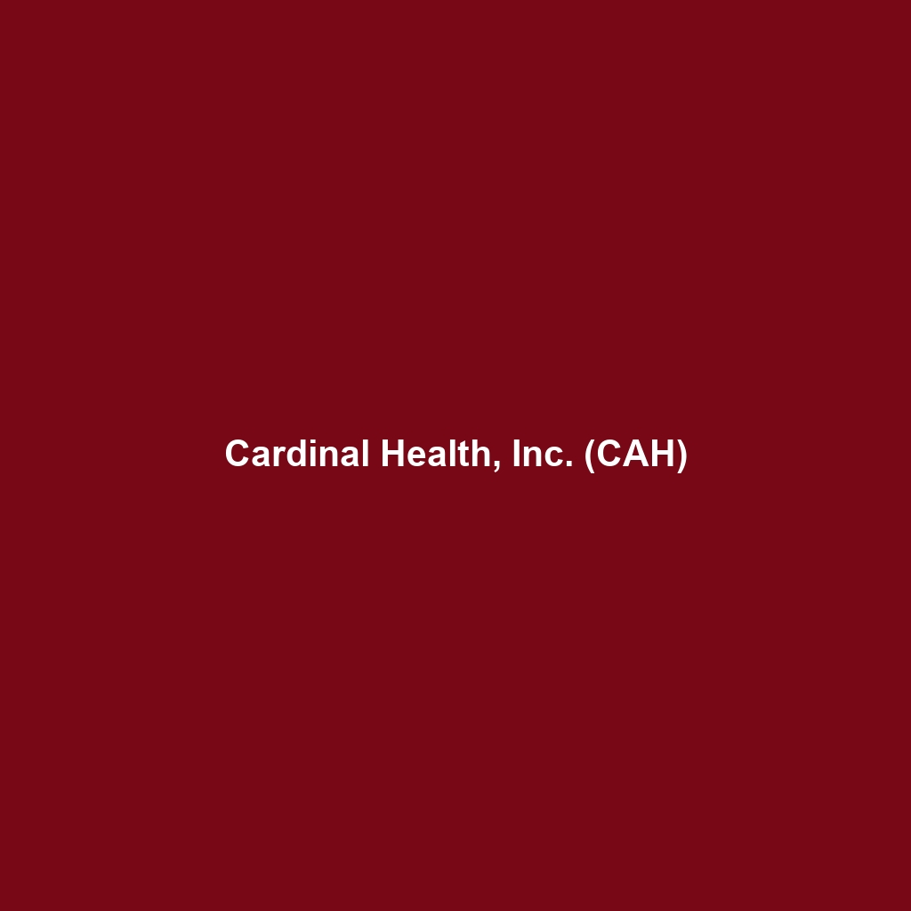 Cardinal Health, Inc. (CAH)