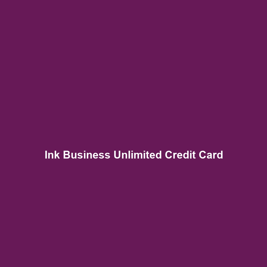 Ink Business Cash Credit Card