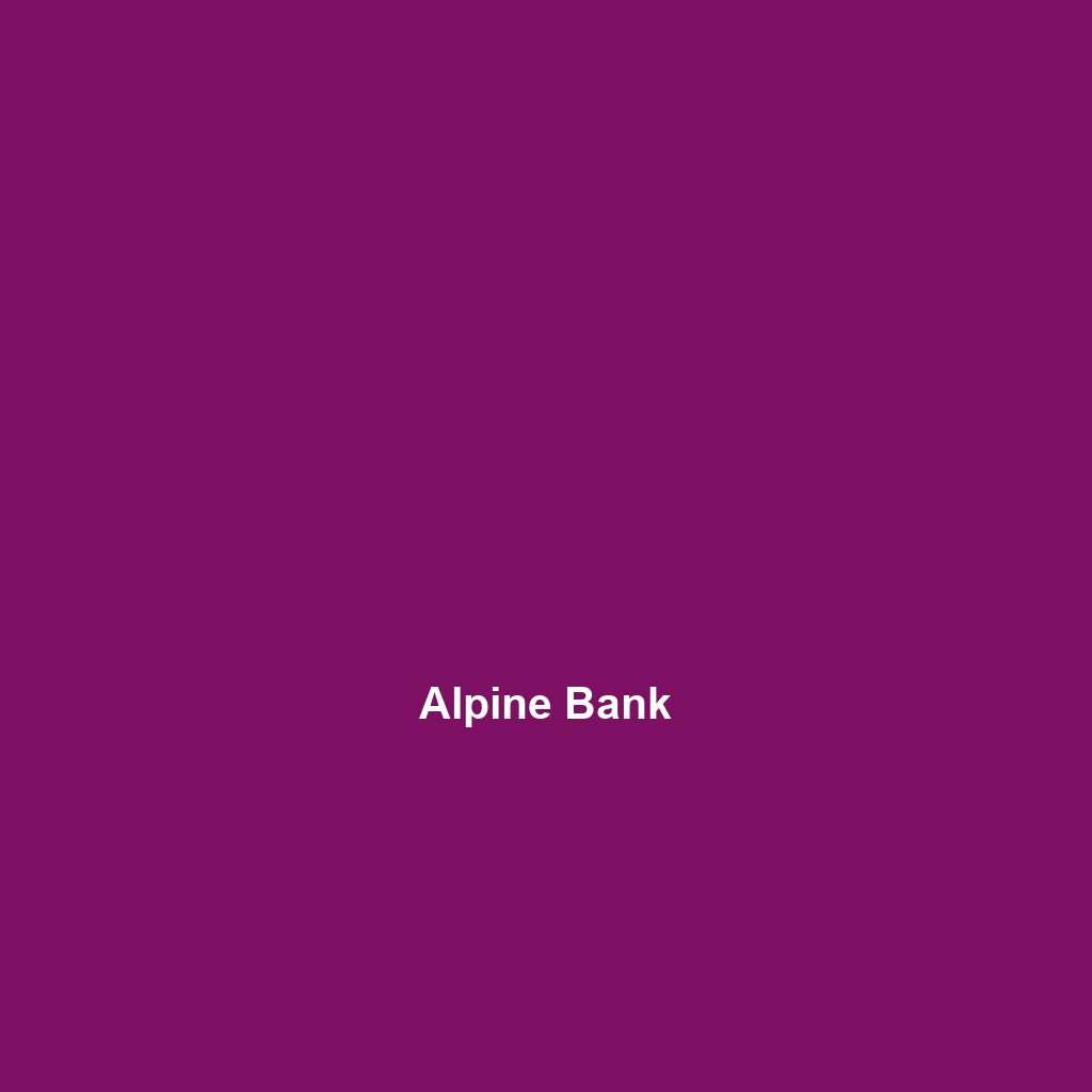 Alpine Bank