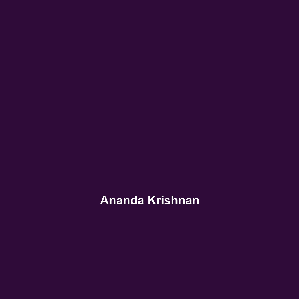 Ananda Krishnan