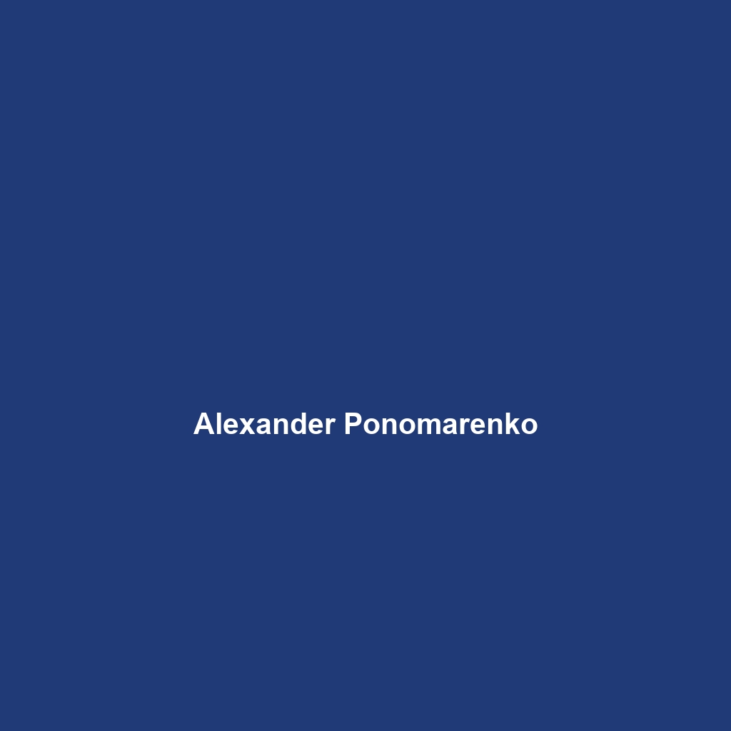 Alexander Ponomarenko