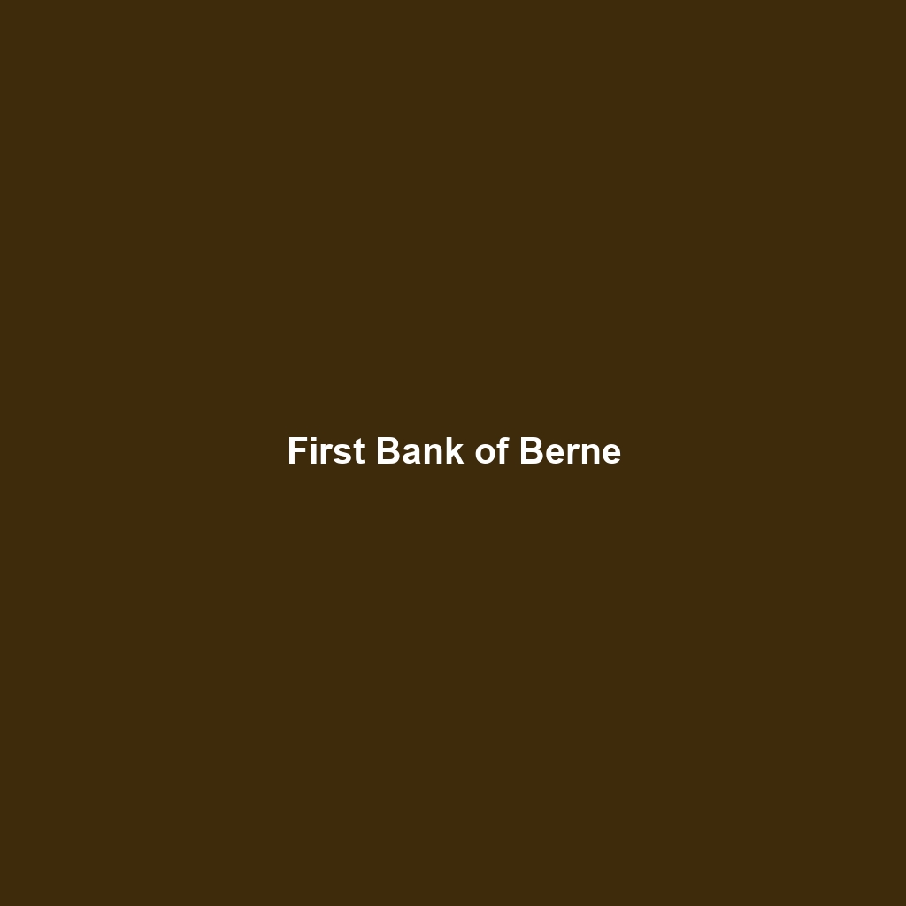 First Bank of Berne