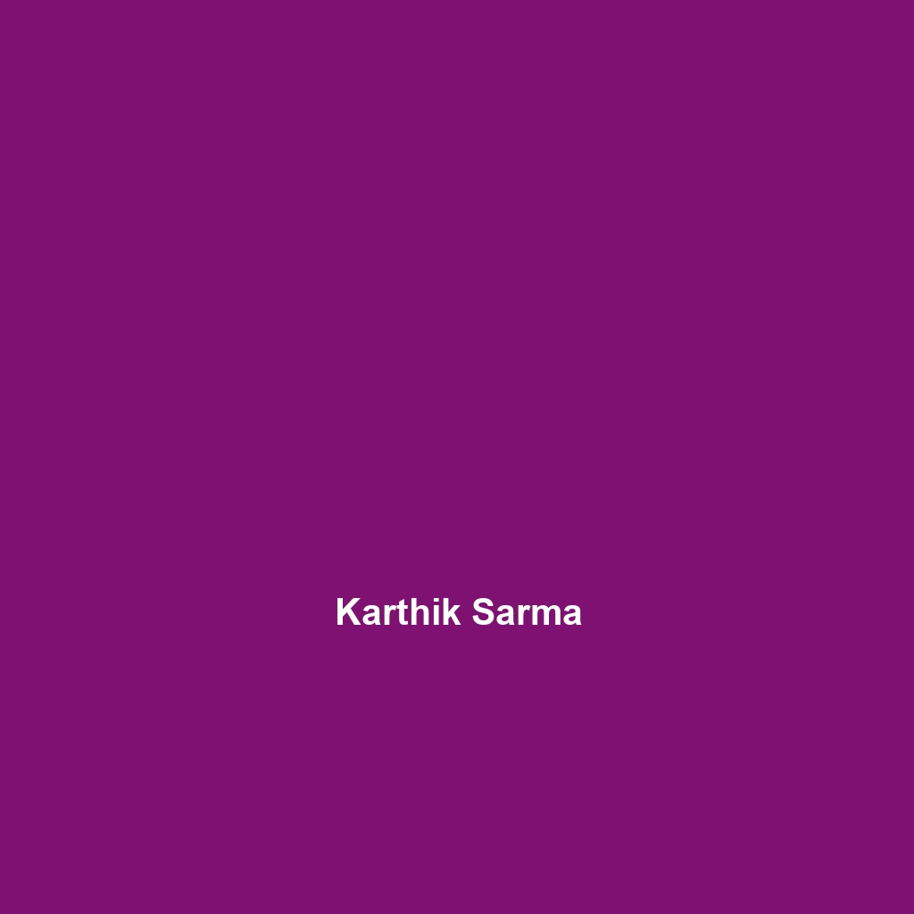 Karthik Sarma