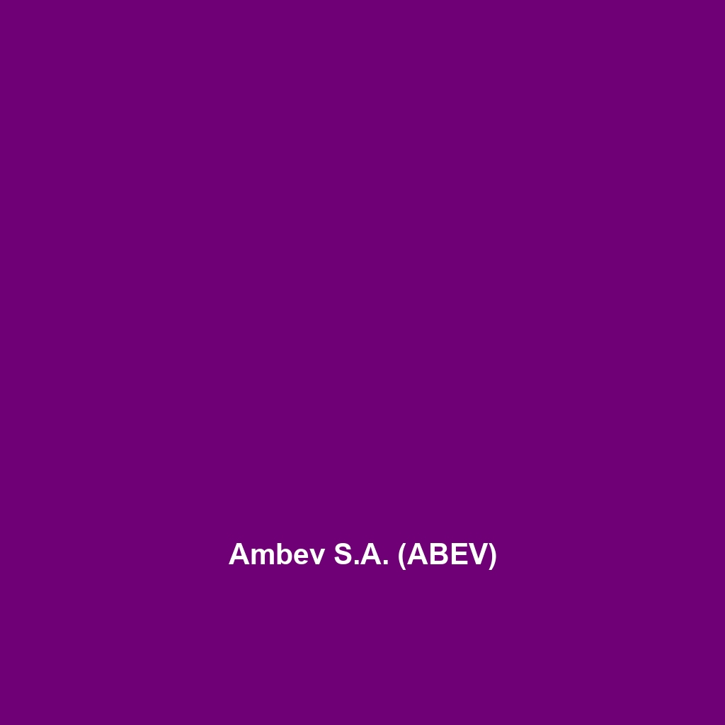 Ambev S.A. (ABEV)