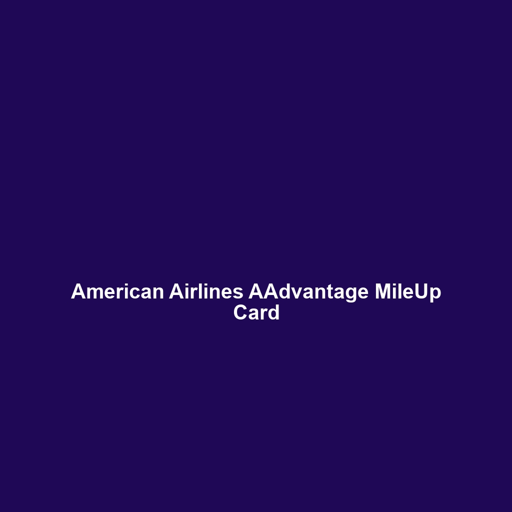 American Airlines AAdvantage Gold Mastercard