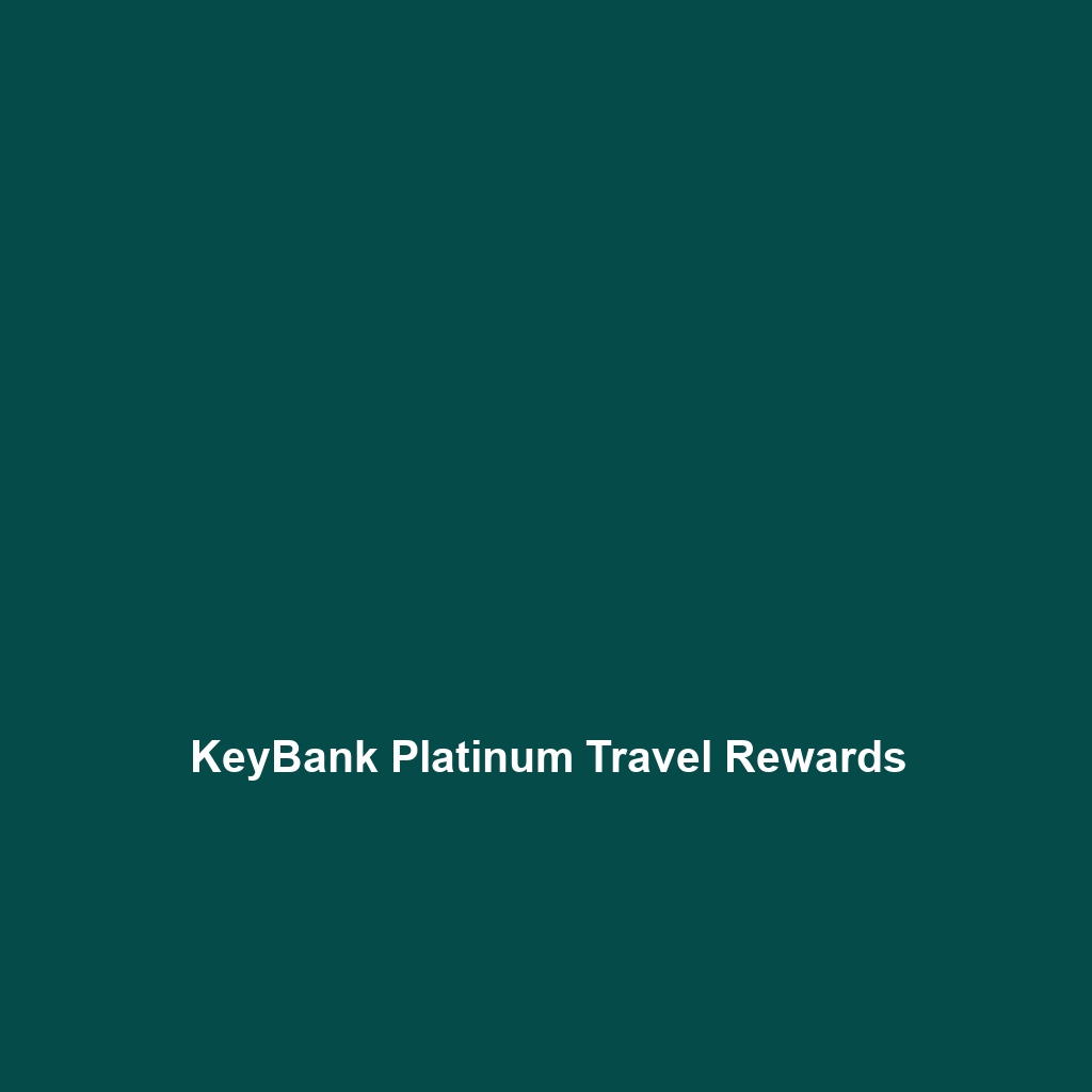 KeyBank Platinum Travel Rewards