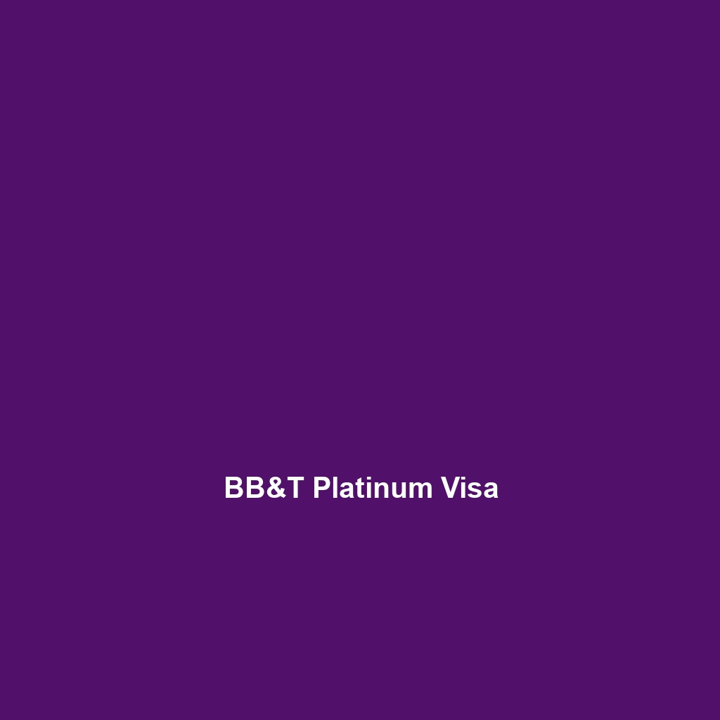 BB&T Platinum Visa