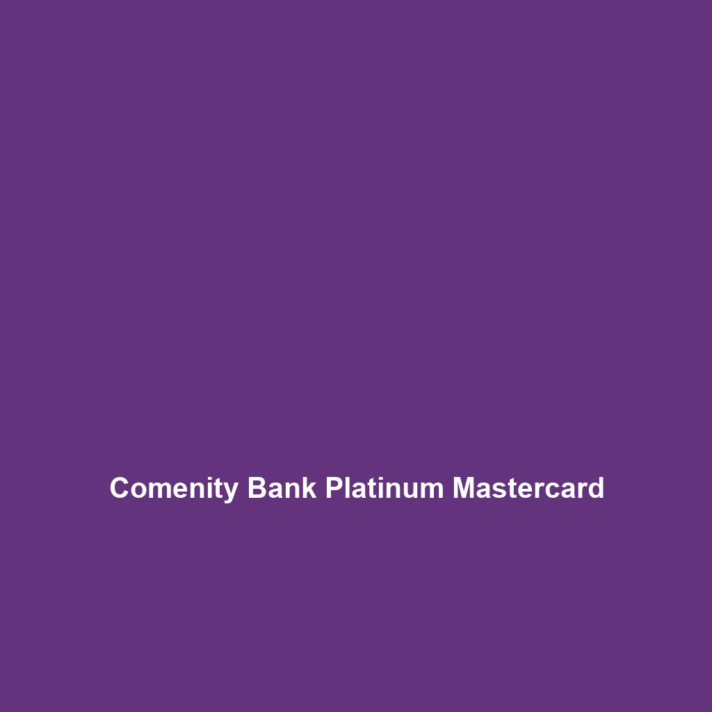 Comenity Bank Platinum Card