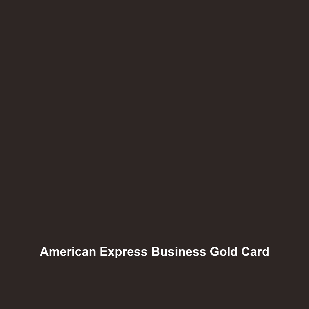 American Express Business Gold Card