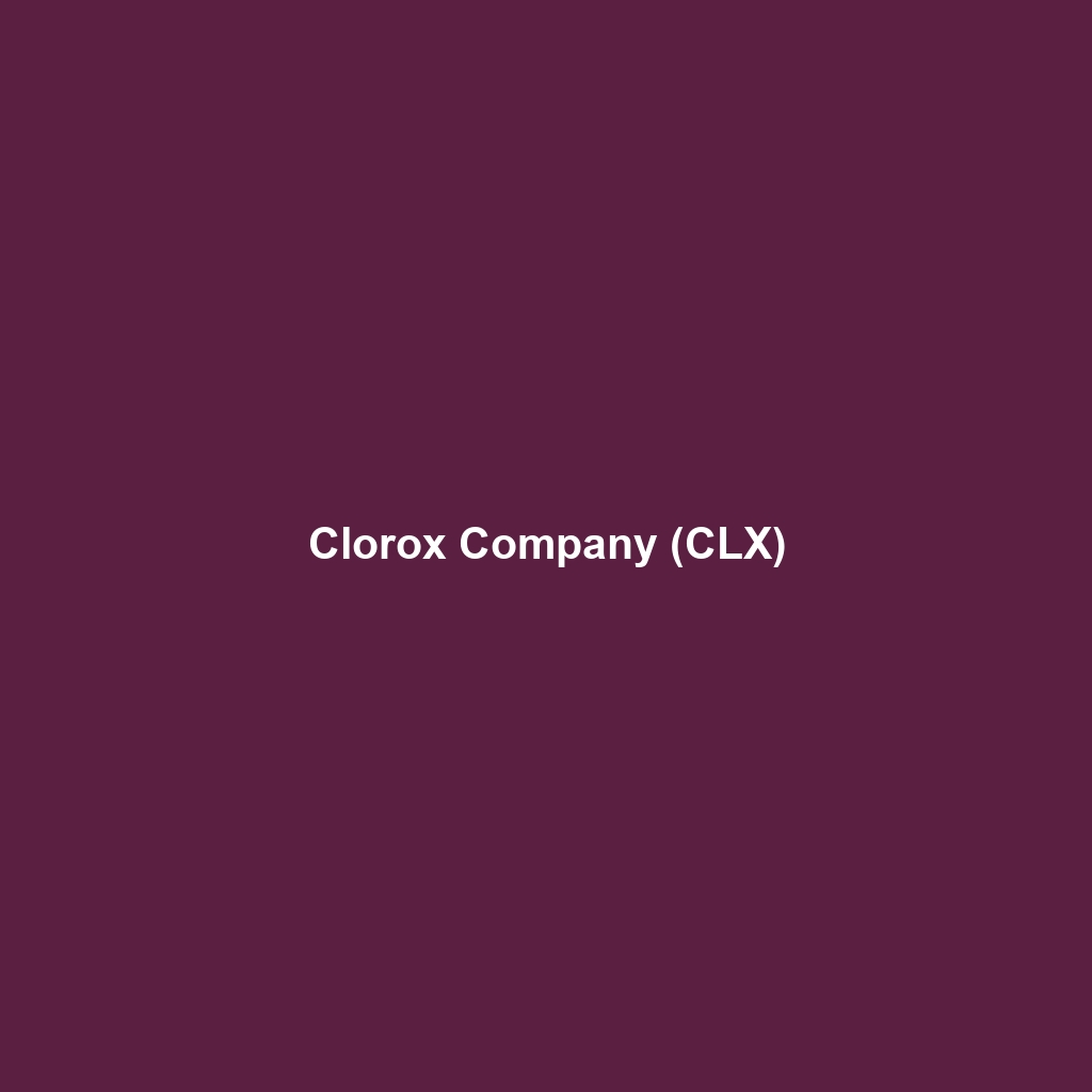 Clorox Company (CLX)