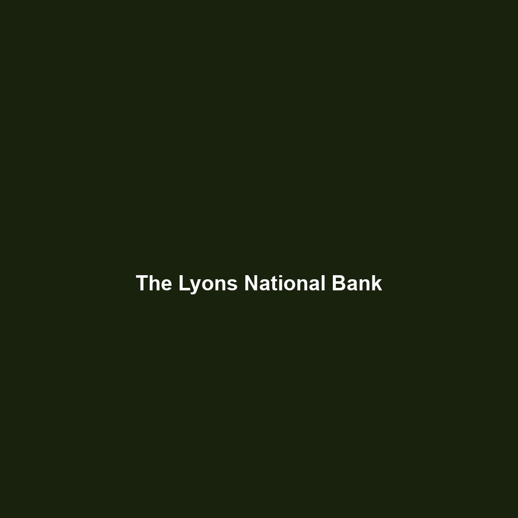 The Lyons National Bank