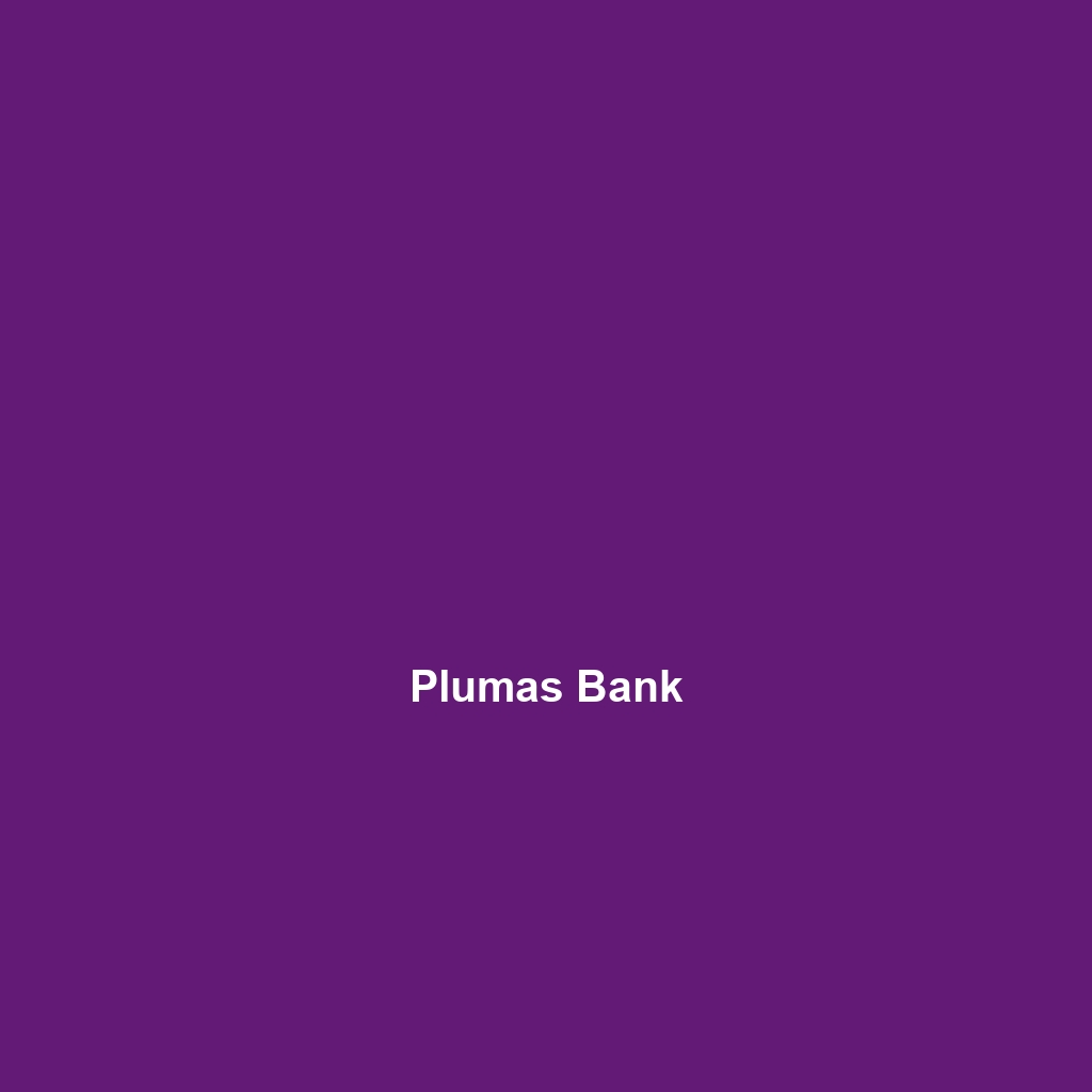 Plumas Bank