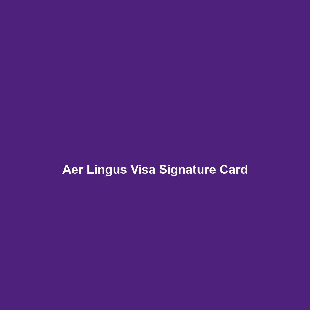 Aer Lingus Visa