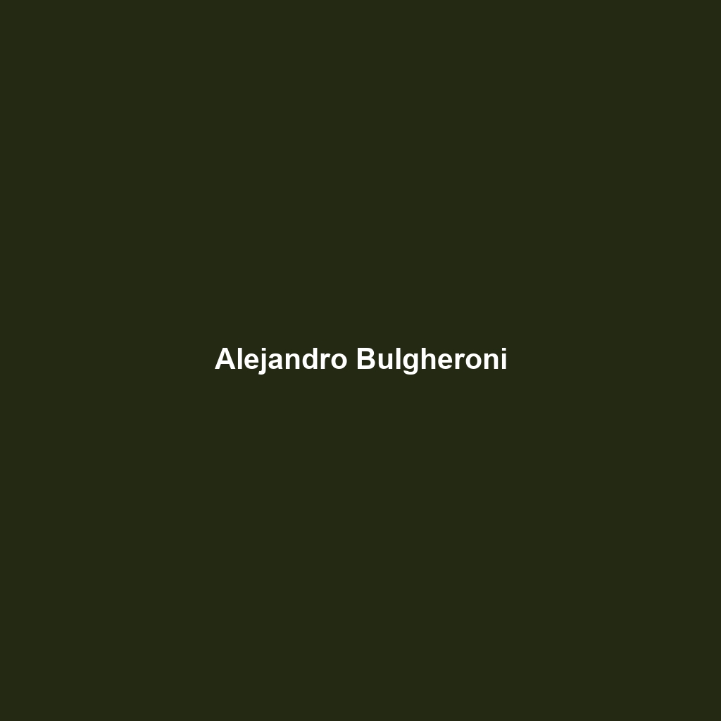 Alejandro Bulgheroni