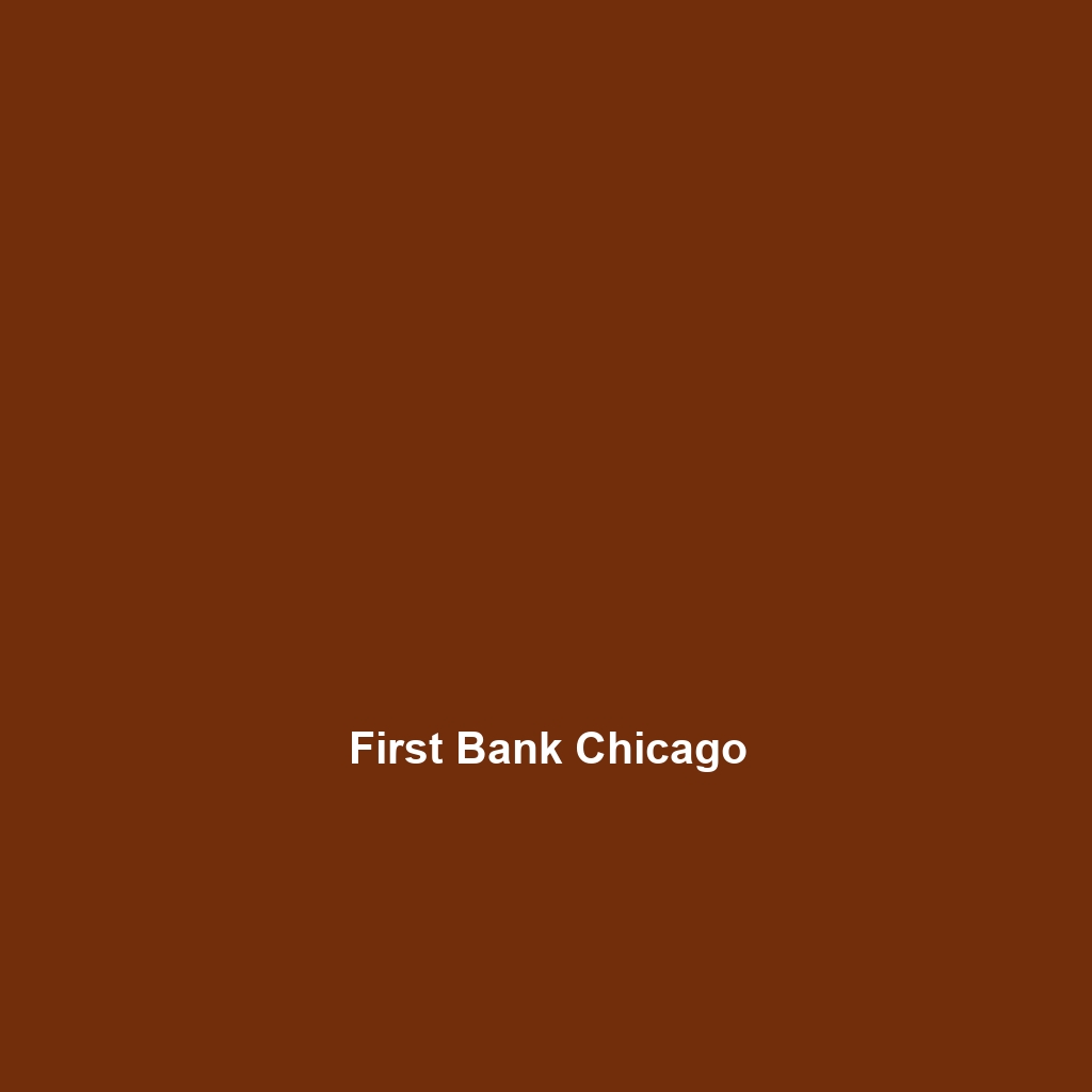 First Bank Chicago