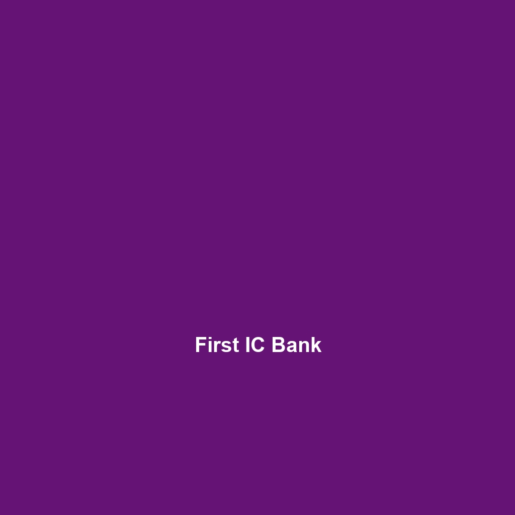 First IC Bank