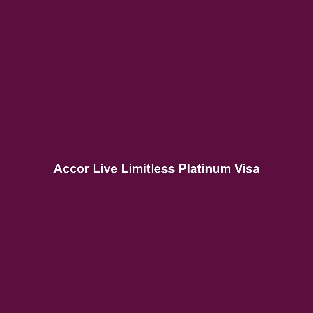 Accor Hotels Visa Signature