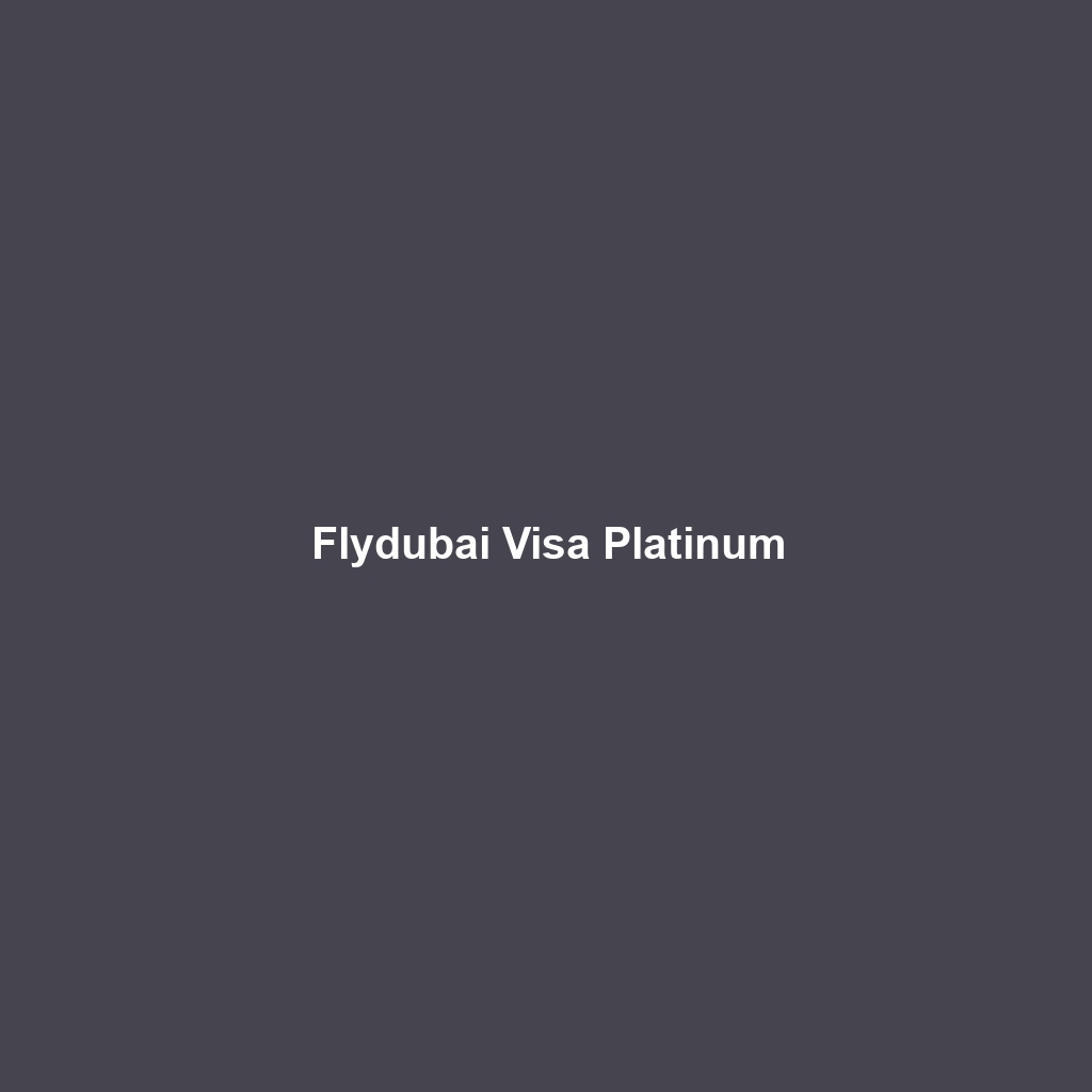 Flydubai Visa Platinum