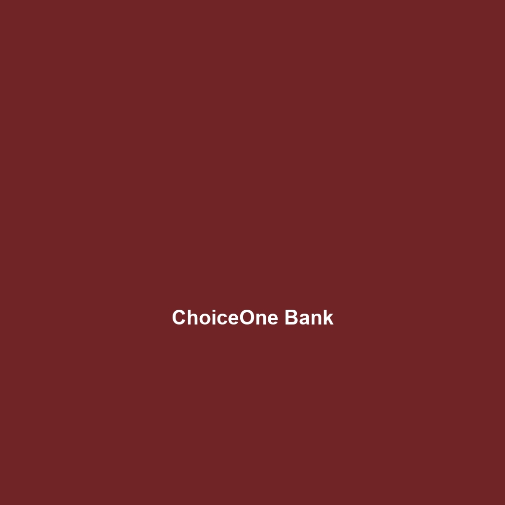 ChoiceOne Bank