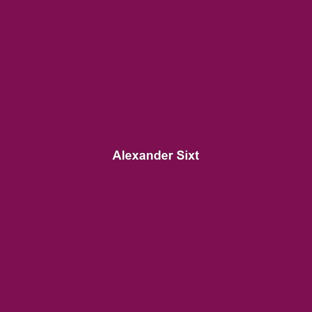 Alexander Sixt