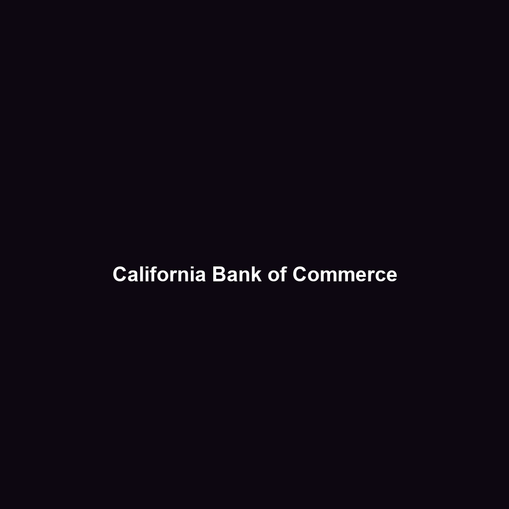 California Bank of Commerce