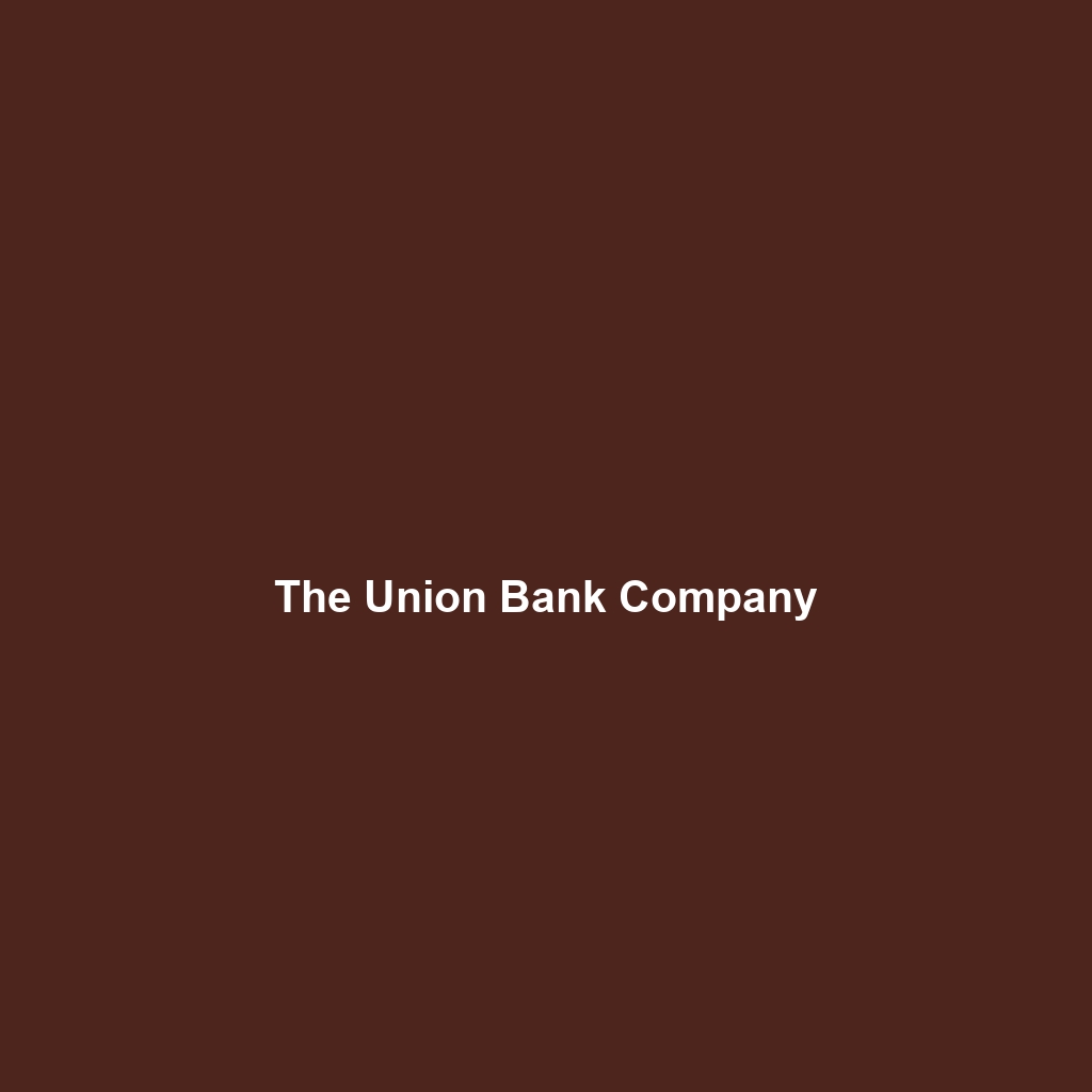 The Union Bank Company