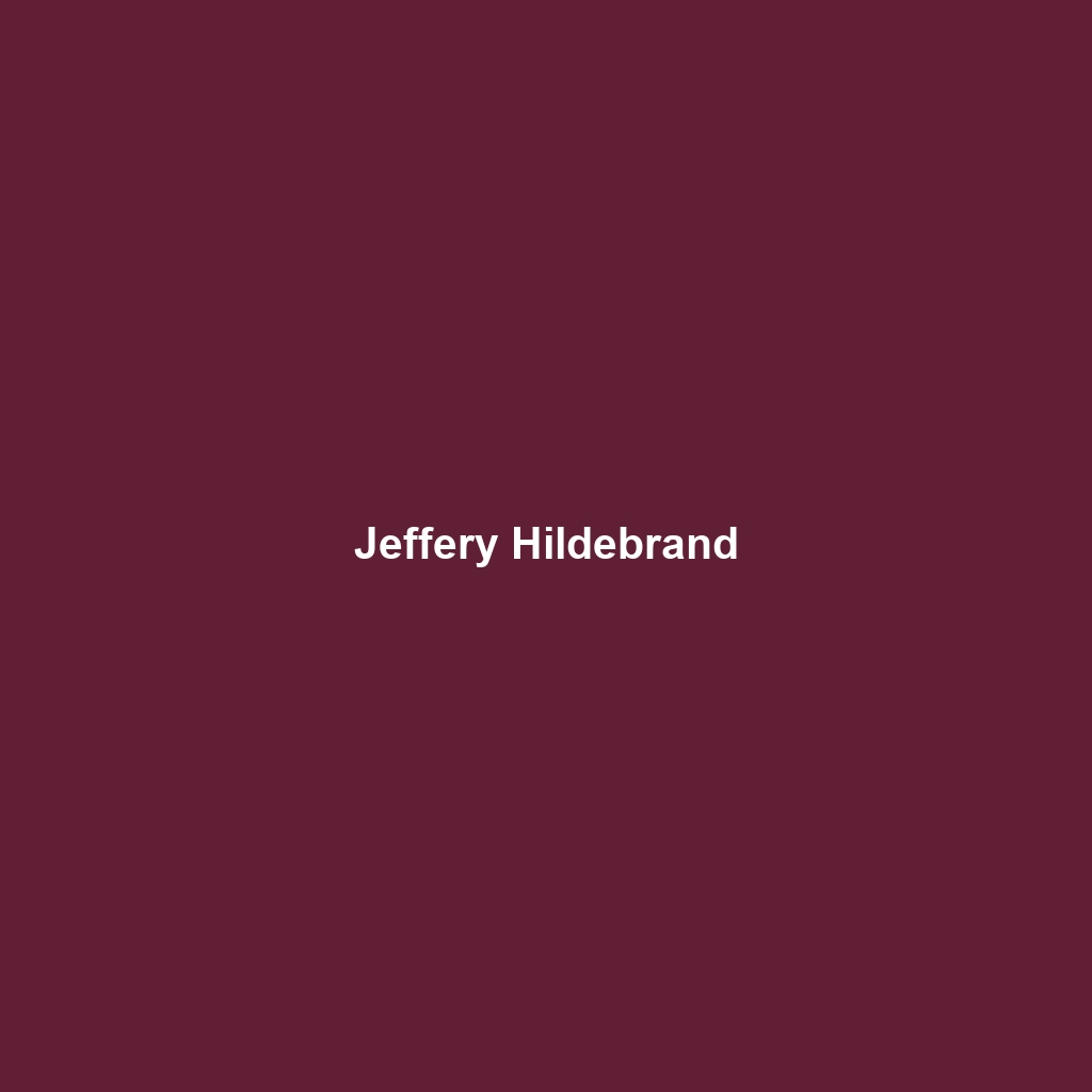 Jeffery Hildebrand