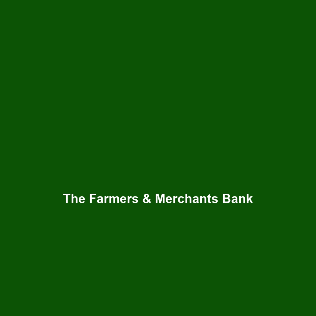 First Farmers and Merchants Bank