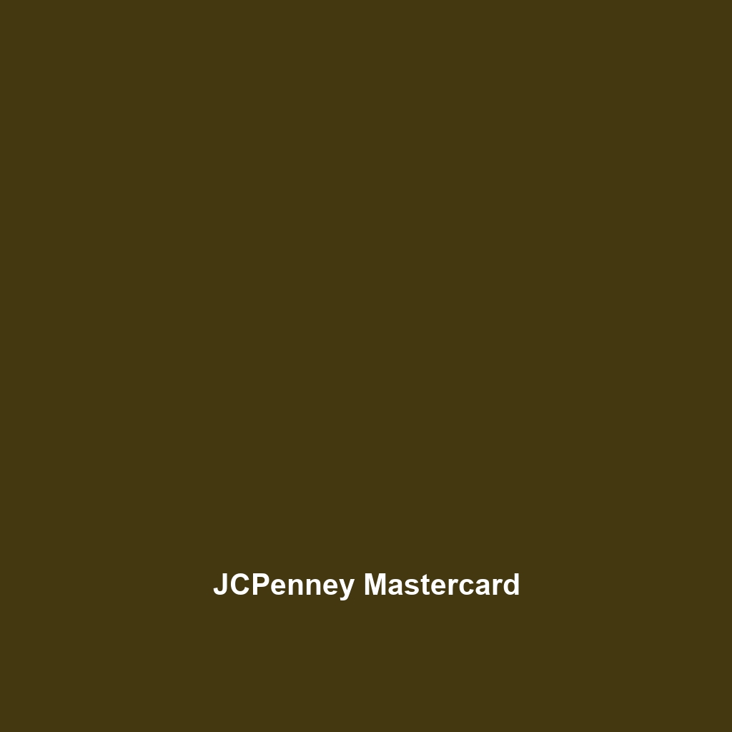 JCPenney Mastercard