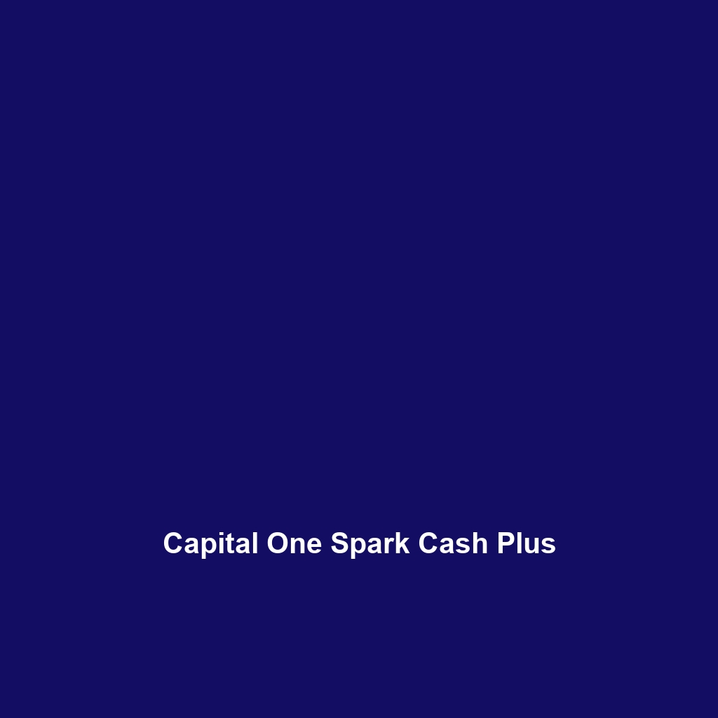 Capital One Spark Cash Plus