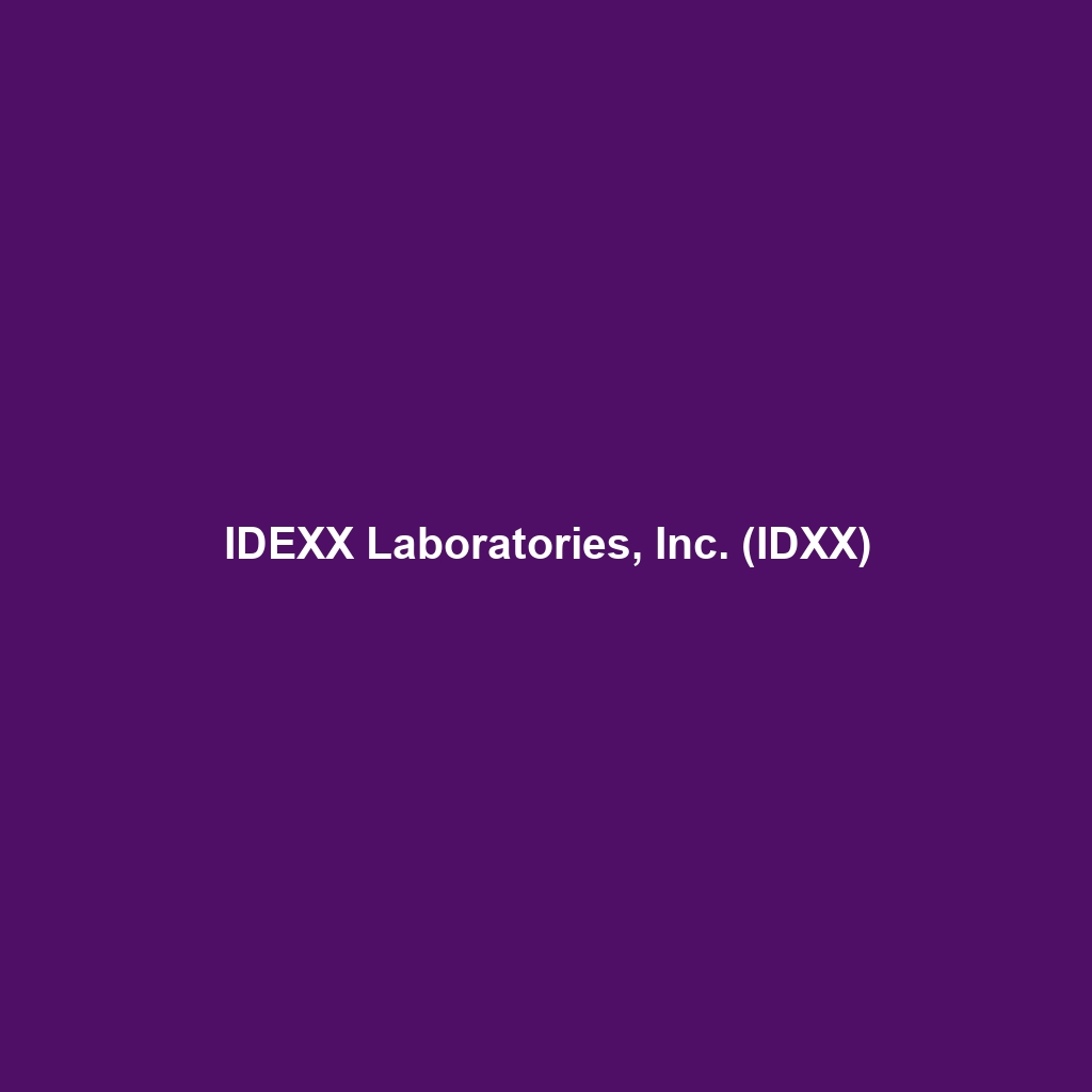 IDEXX Laboratories, Inc. (IDXX)