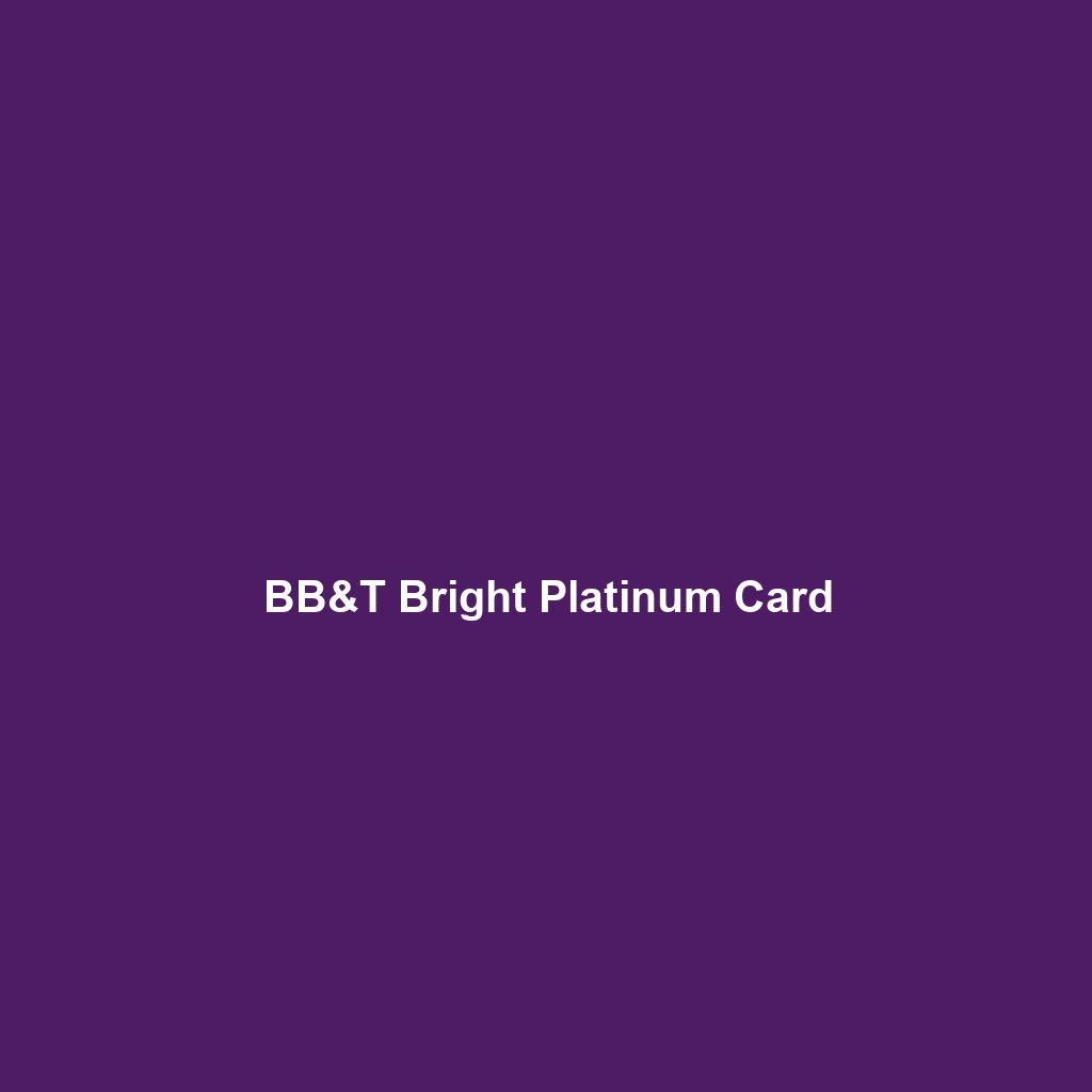 BB&T Bright Card