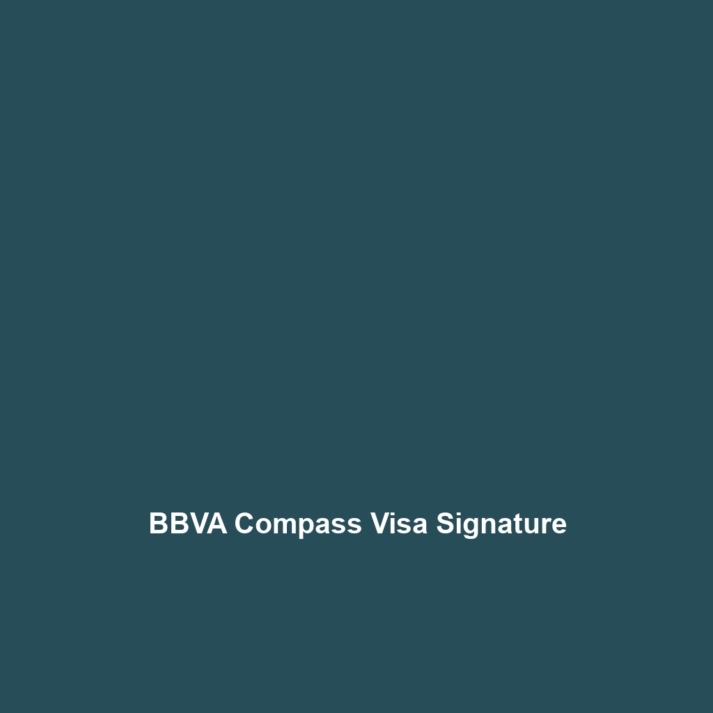 BBVA Compass Visa Signature