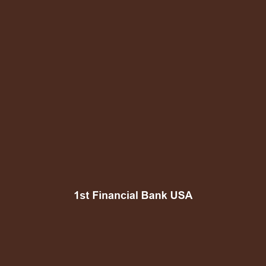 1st Financial Bank USA