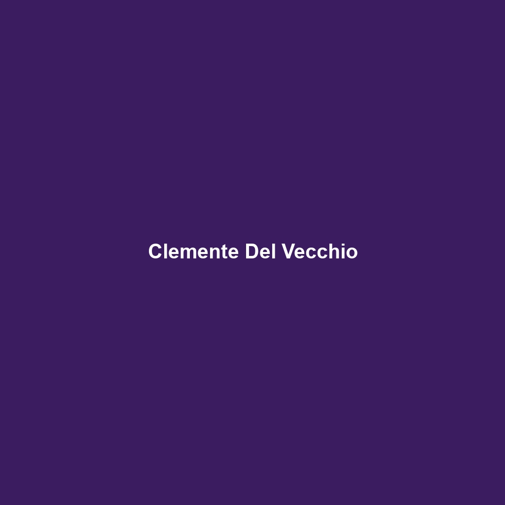 Clemente Del Vecchio