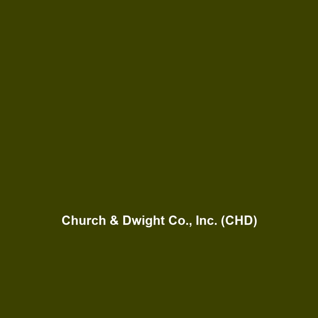 Church & Dwight Co., Inc. (CHD)