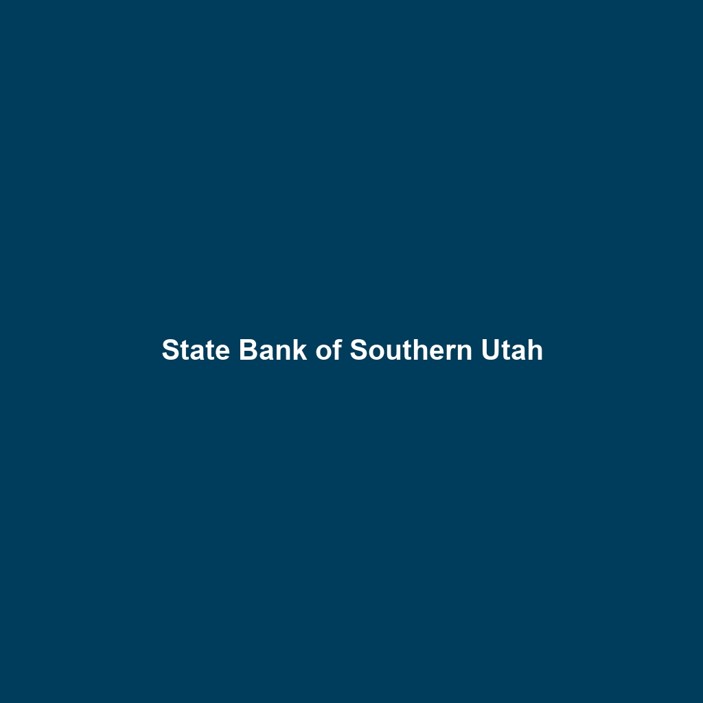 State Bank of Southern Utah