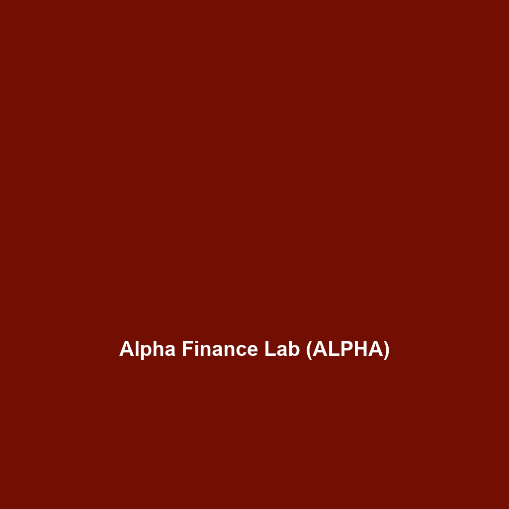 Alpha Finance Lab (ALPHA)