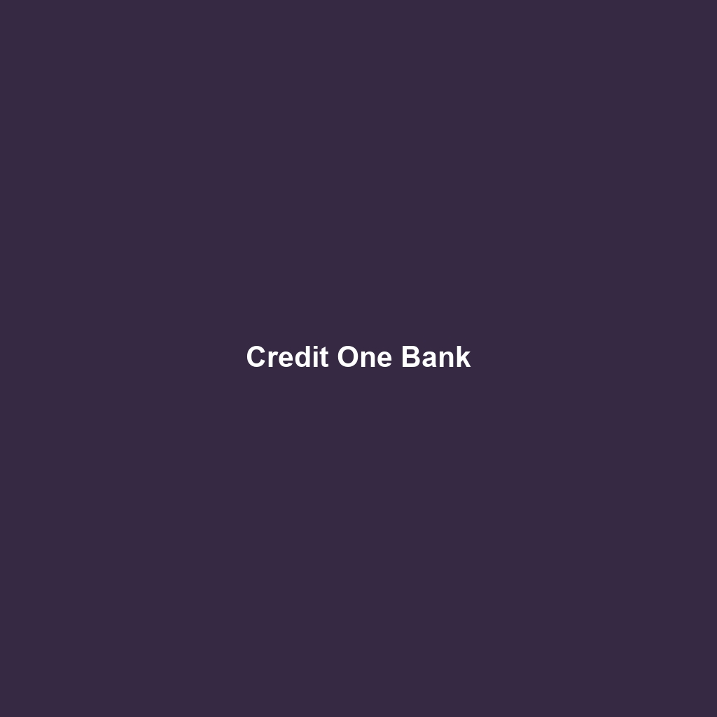 Credit One Bank