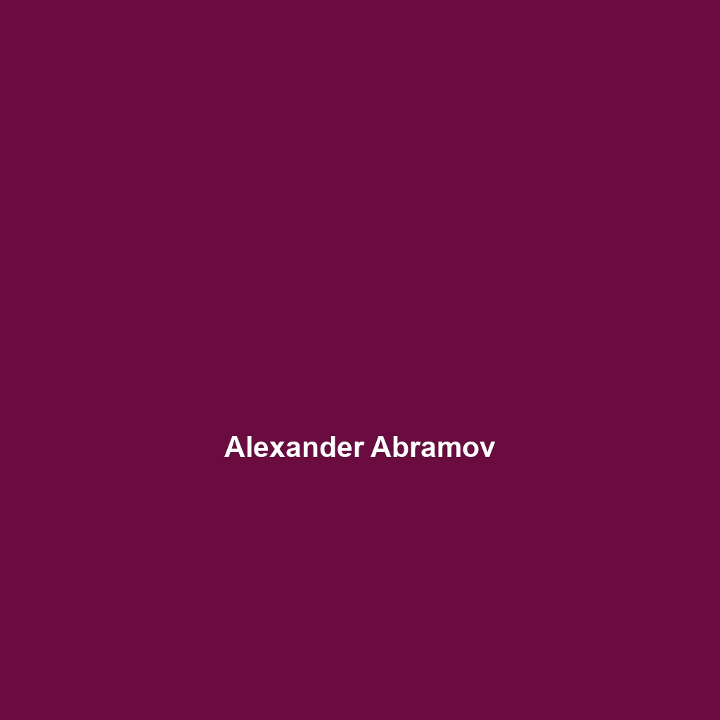 Alexander Abramov