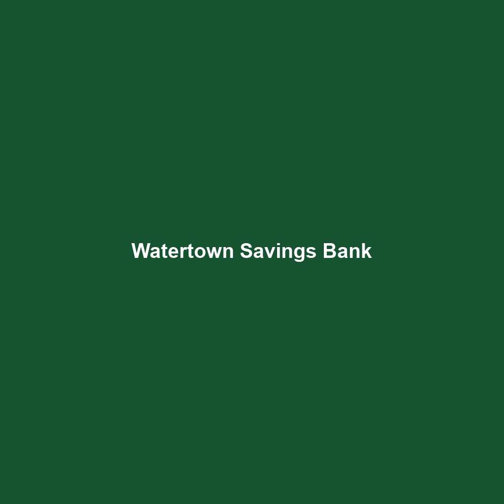 Watertown Savings Bank