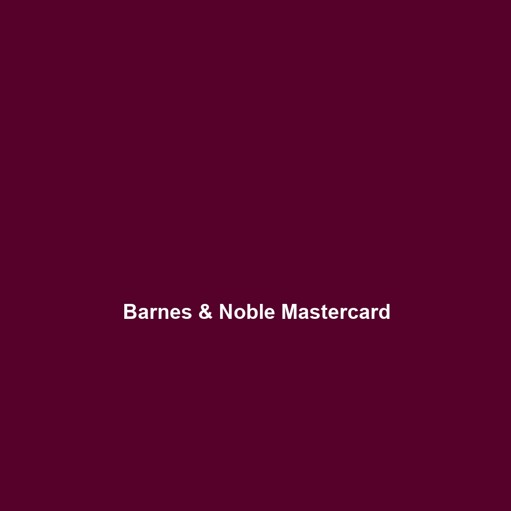 Barnes & Noble Mastercard